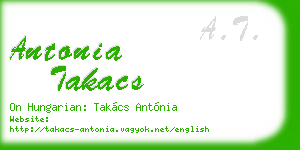 antonia takacs business card